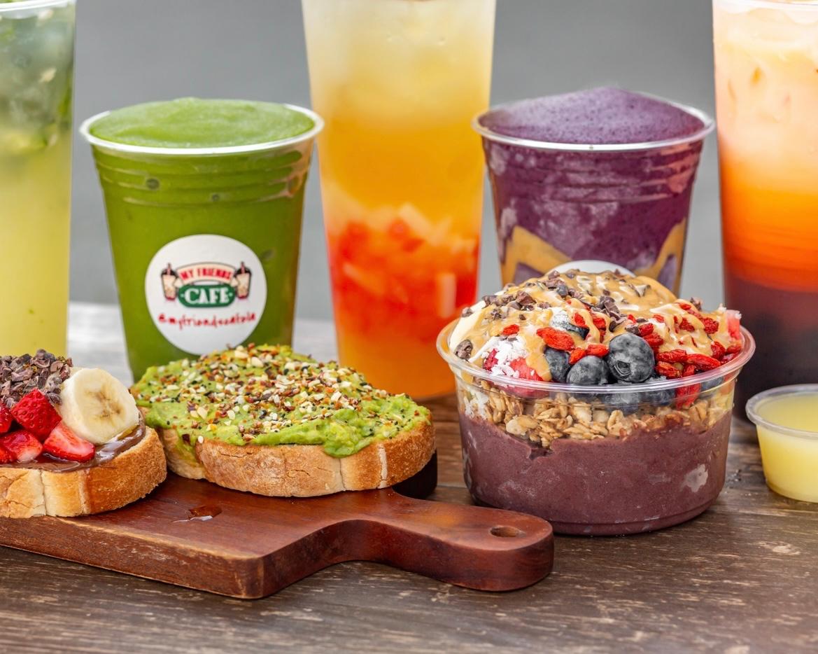 Freshly prepared breakfast burritos and coffee at our Sierra Madre landmark location.